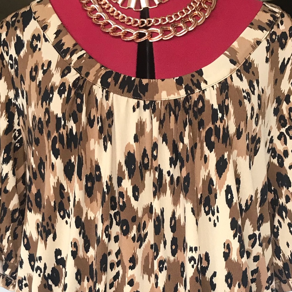 $29 Leopard print floaty shirt